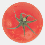 Sticker Rond Tomate juteuse (Devant)