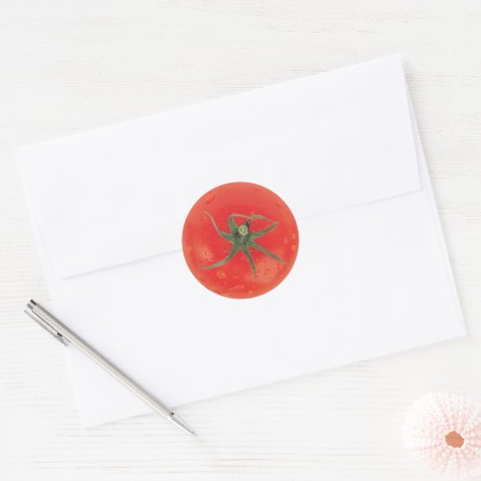 Sticker Rond Tomate juteuse (Enveloppe)