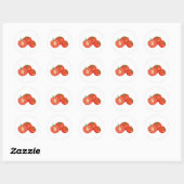 Sticker Rond Tomates (Feuille)