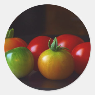 Sticker Rond tomates-cerises