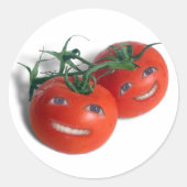 Sticker Rond Tomates Douces (Devant)