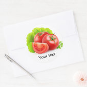Sticker Rond Tomates et laitue (Enveloppe)