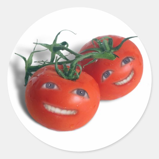 Sticker Rond Tomates sucrées (Devant)