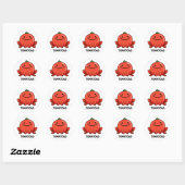 Sticker Rond Tomatoad Funny Tomato Toc Pun (Feuille)