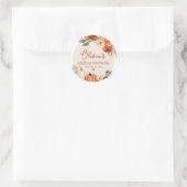 Sticker Rond Tombe en amour Boho Terracotta Citrouille Fête des (Sac)