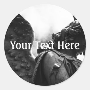 Sticker Rond Tombé entre l'obscurité et la lumière