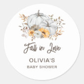 Sticker Rond Tomber amoureux (Devant)
