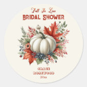 Sticker Rond Tombez Amoureux Citron Rustique Réception de Maria (Devant)