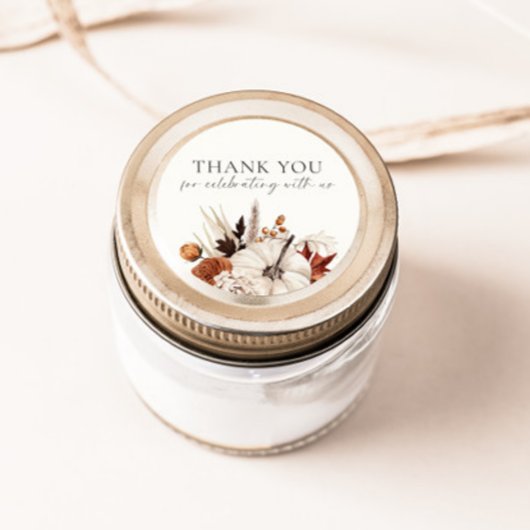 Sticker Rond Tombez amoureux Citrouille Neutre