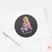 Sticker Rond Ton ami  (Enveloppe)
