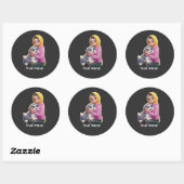 Sticker Rond Ton ami  (Feuille)