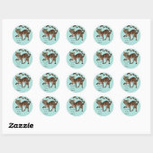Sticker Rond Ton chat est Meow ! (Feuille)