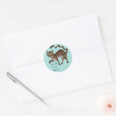 Sticker Rond Ton chat est Meow ! (Enveloppe)