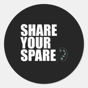 Sticker Rond Ton Orgue de rein de rechange Donateur Mem de gref