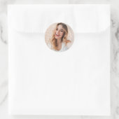 Sticker Rond Ton visage pour un anniversaire (Sac)