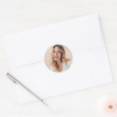 Sticker Rond Ton visage pour un anniversaire (Enveloppe)