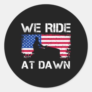 Sticker Rond tondeuse à gazon tondeuse papa jardiner équitation