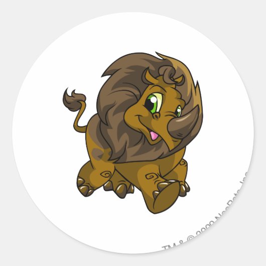 Sticker Rond Tonu Brown (Devant)