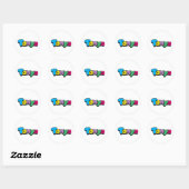 Sticker Rond Tonya (Feuille)