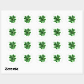 Sticker Rond Too Cute To Pinch St. Patrick's Day (Feuille)