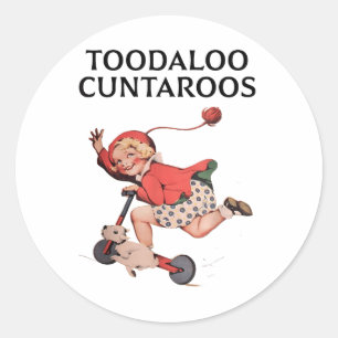 Sticker Rond Toodaloo Aroos Enfants Vintages des années 1930