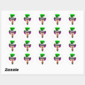 Sticker Rond Toon Mad Hatter (Feuille)