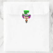 Sticker Rond Toon Mad Hatter (Sac)