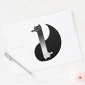 Sticker Rond Toon Tao de Longcat (Enveloppe)