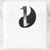 Sticker Rond Toon Tao de Longcat (Sac)