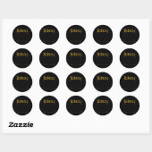 Sticker Rond Top 10 Règles Libra Horoscope (Feuille)
