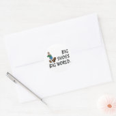 Sticker Rond TOP Big Chaussures Big World (Enveloppe)