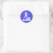 Sticker Rond Top Blader Logo (Sac)