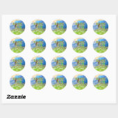 Sticker Rond TOP Born au Golf (Feuille)