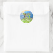 Sticker Rond TOP Born au Golf (Sac)