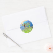 Sticker Rond TOP Born au Golf (Enveloppe)