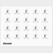 Sticker Rond TOP Dance Salsa (Feuille)