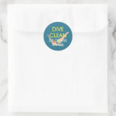 Sticker Rond TOP Dive Clean (Sac)