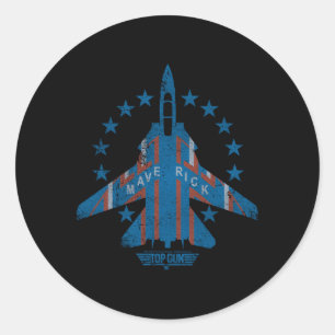 Sticker Rond Top Gun Maverick