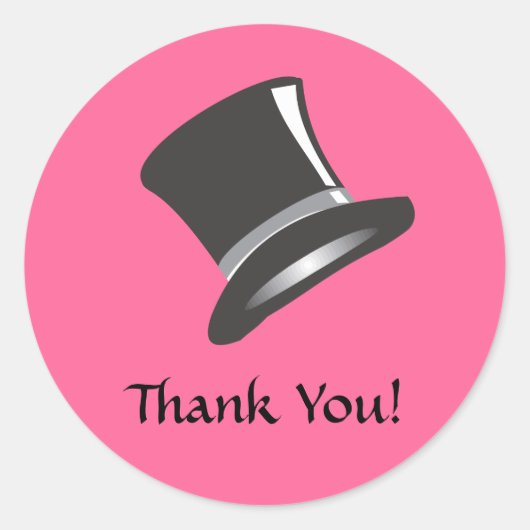 Sticker Rond Top Hat (Devant)