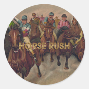 Sticker Rond TOP Horse Rush