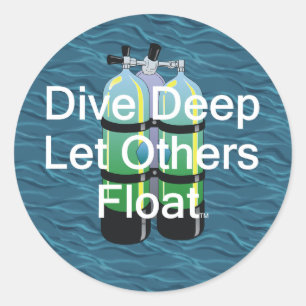 Sticker Rond TOP Plongée sous-marine