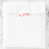 Sticker Rond Top Secret (Sac)