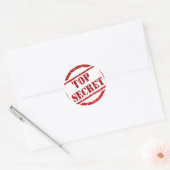Sticker Rond Top secret (Enveloppe)