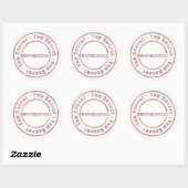 Sticker Rond Top Secret Rose Confidentiel Gold Modern Glam (Feuille)
