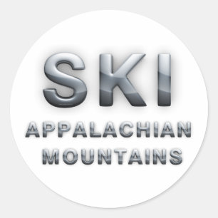 Sticker Rond TOP Ski Appalachian