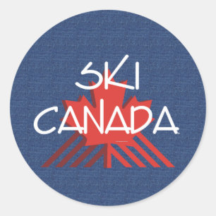 Sticker Rond TOP Ski Canada