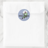 Sticker Rond TOP Ski Wisconsin (Sac)