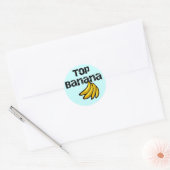 Sticker Rond Top Tshirts et cadeaux Banana (Enveloppe)