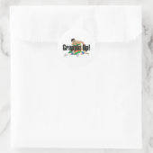 Sticker Rond TOP Wrestling Grapple Up (Sac)