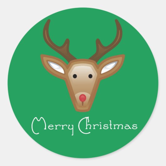 Sticker Rond Topers/Stickers Cupcake Reindeer (Devant)